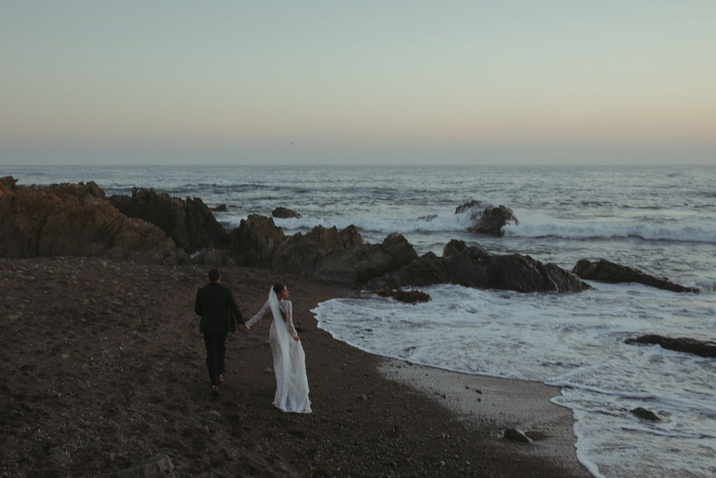 california elopement at the beach