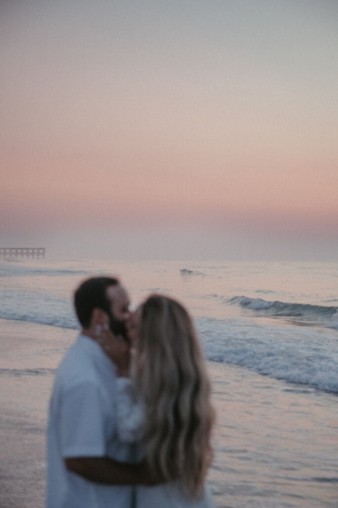 beach engagement photos