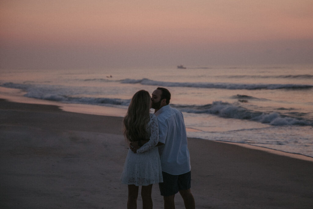 beach engagement photos