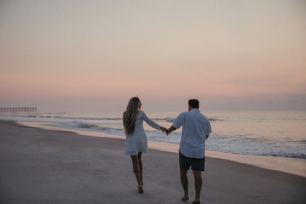 beach engagement photos