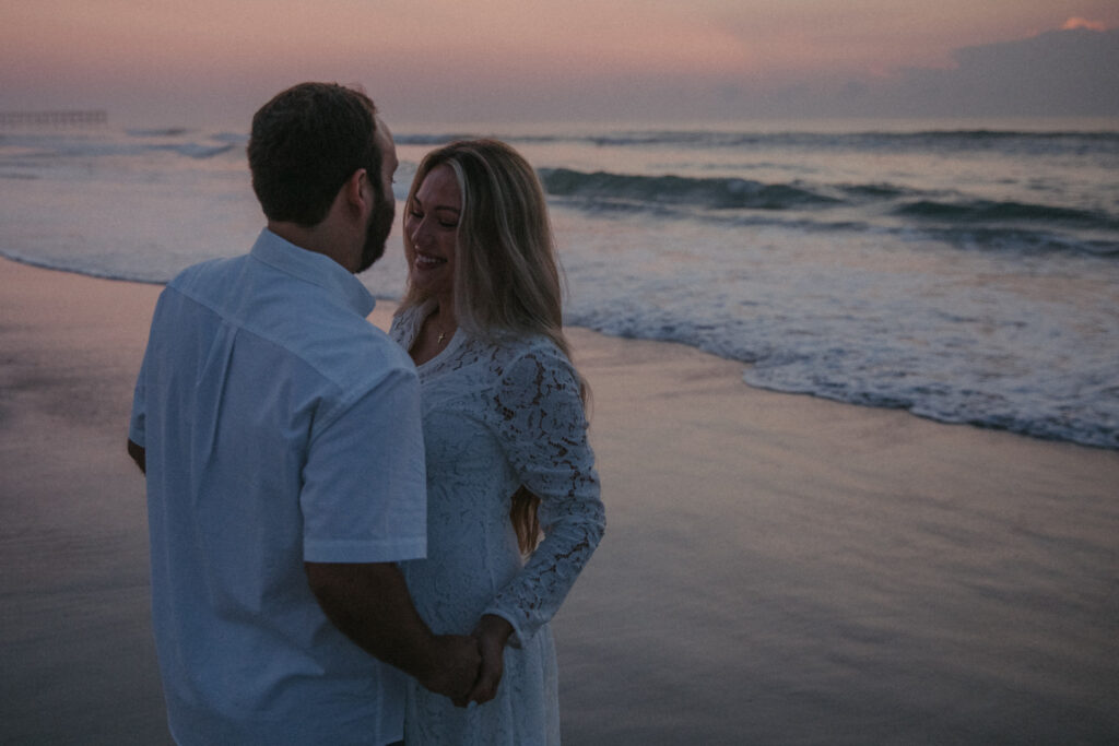 beach engagement photos