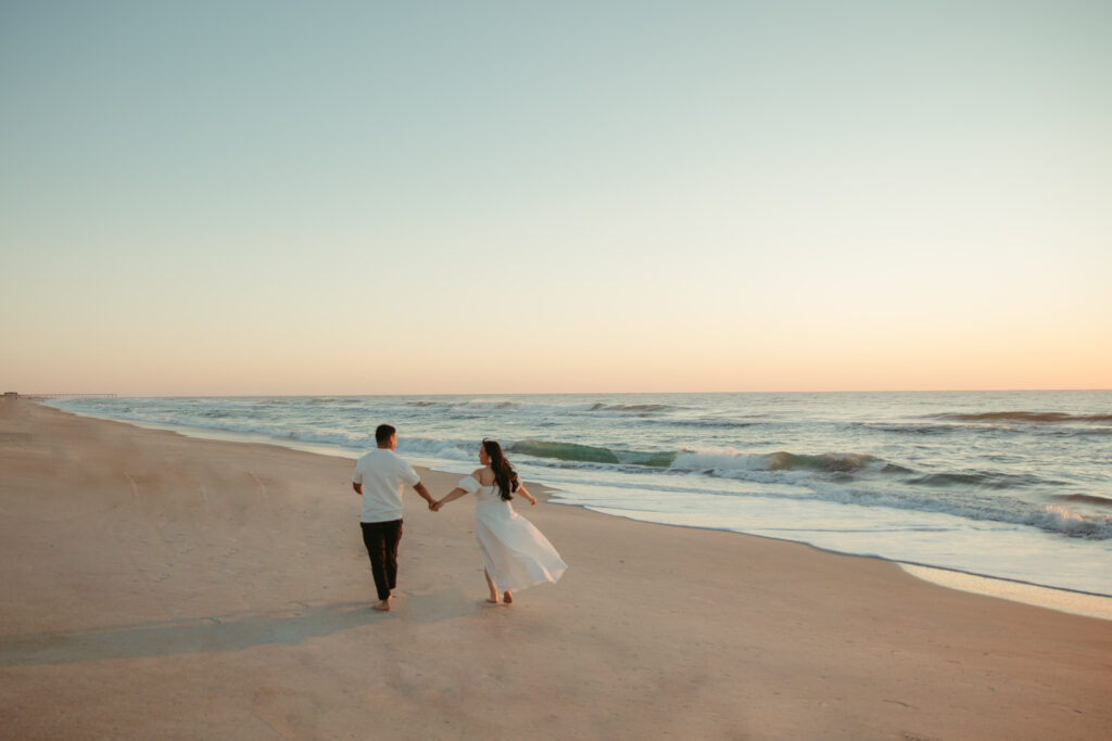 sunrise beach engagement photographer