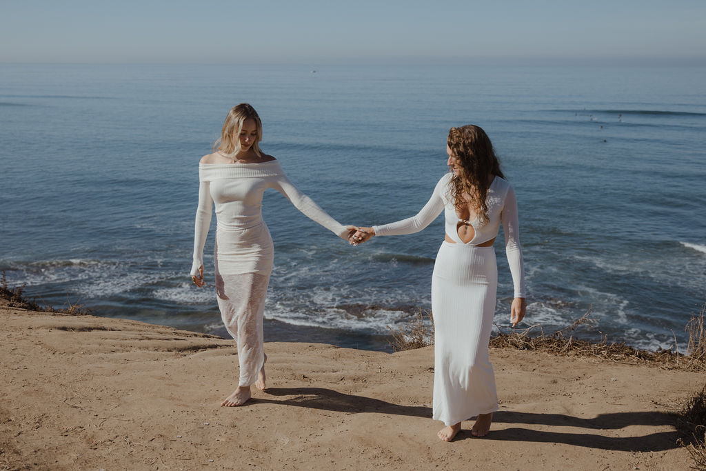 sunset cliffs elopement photographer