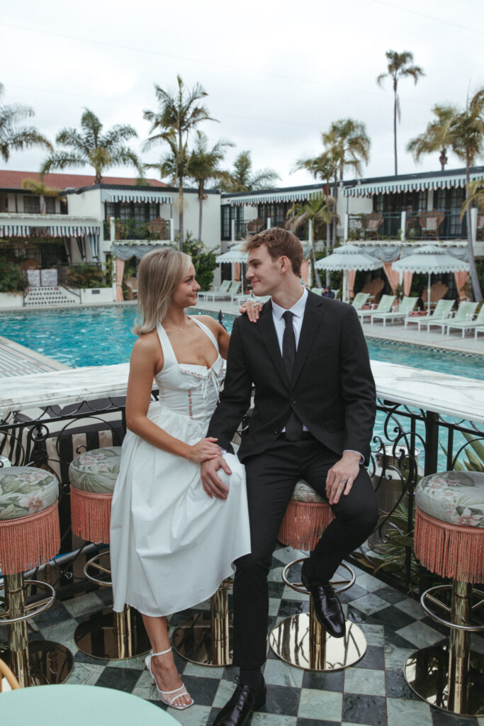 Lafayette Hotel engagement shoot